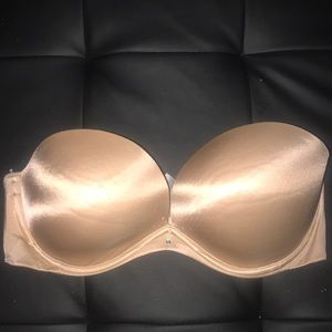 Nude Victoria’s Secret strapless bra